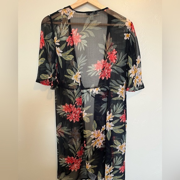 American Eagle Floral Wrap Dress/ Cover Up - Picture 12 of 14